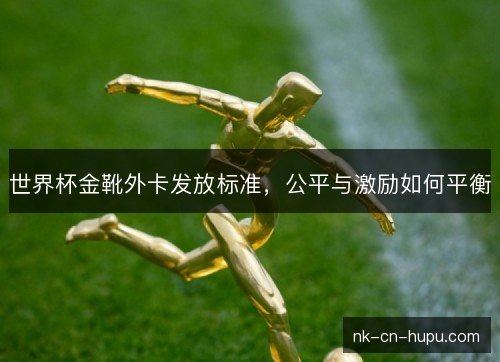 世界杯金靴外卡发放标准，公平与激励如何平衡